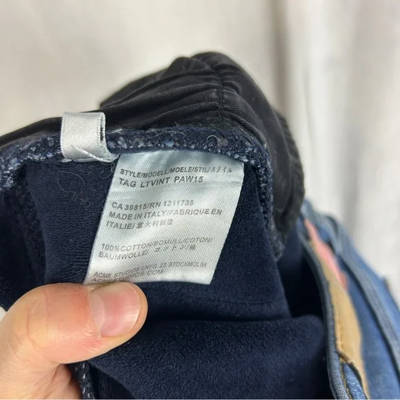 Acne Blue Straight Leg Jeans - Picture 5 of 6